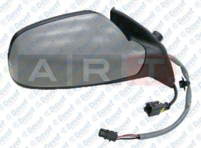 ART M012.2094 Dis Dikiz Aynasi Elektrikli Astarli Asferik Sag Sens Peugeot 307 2001-2008